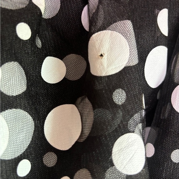 Lane Bryant Black & White Polka Dot Tulle Flaired Ballerina Tutu Skirt 22 24 - Picture 7 of 8